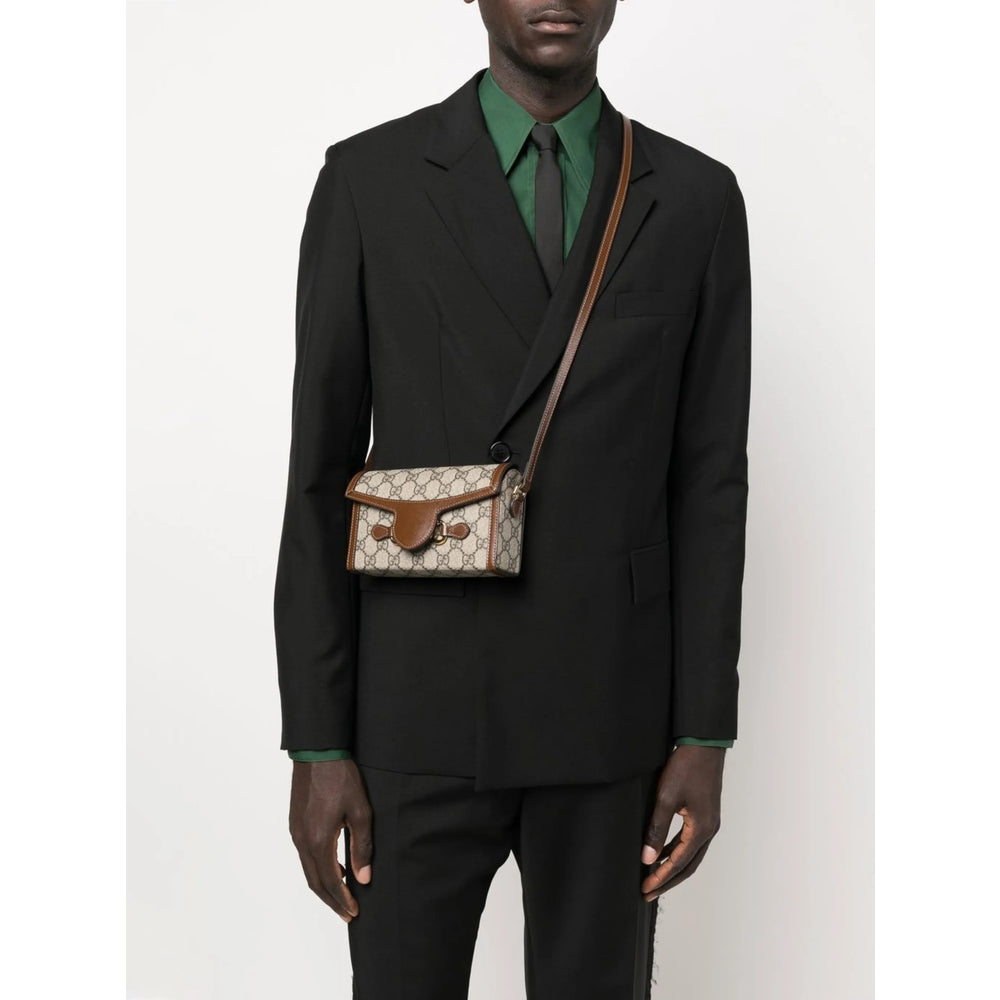 Gucci Neutrals Shoulder Bags Men