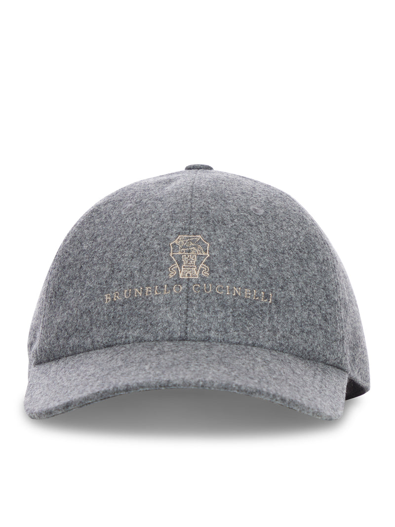 Brunello Cucinelli Men Flannel Baseball Hat BRUNELLO CUCINELLI