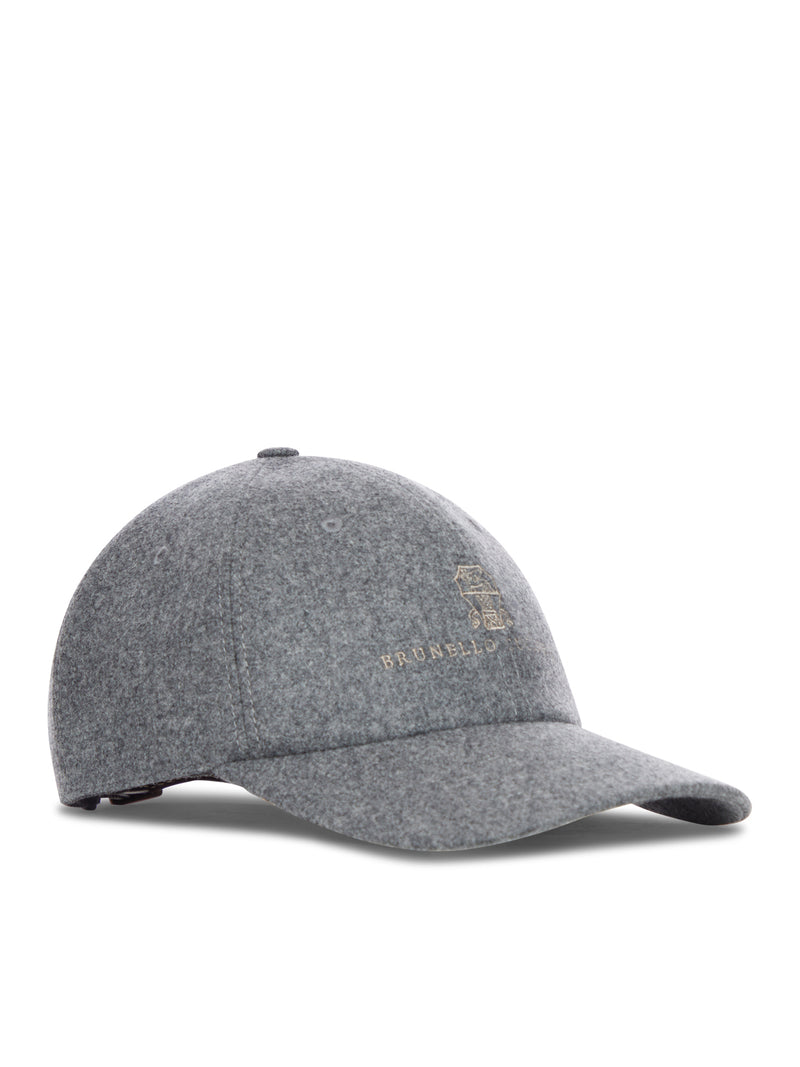Brunello Cucinelli Men Flannel Baseball Hat BRUNELLO CUCINELLI