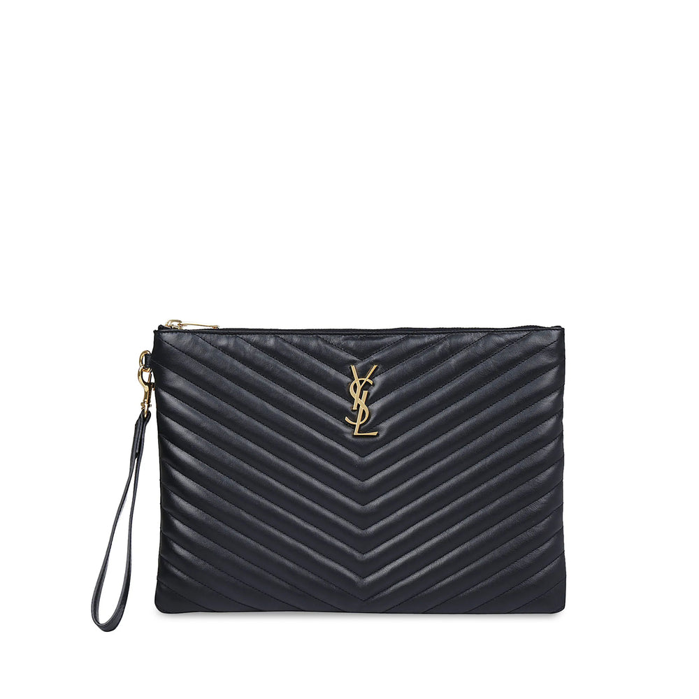 Saint Laurent Black Clutch Bags Women SAINT LAURENT