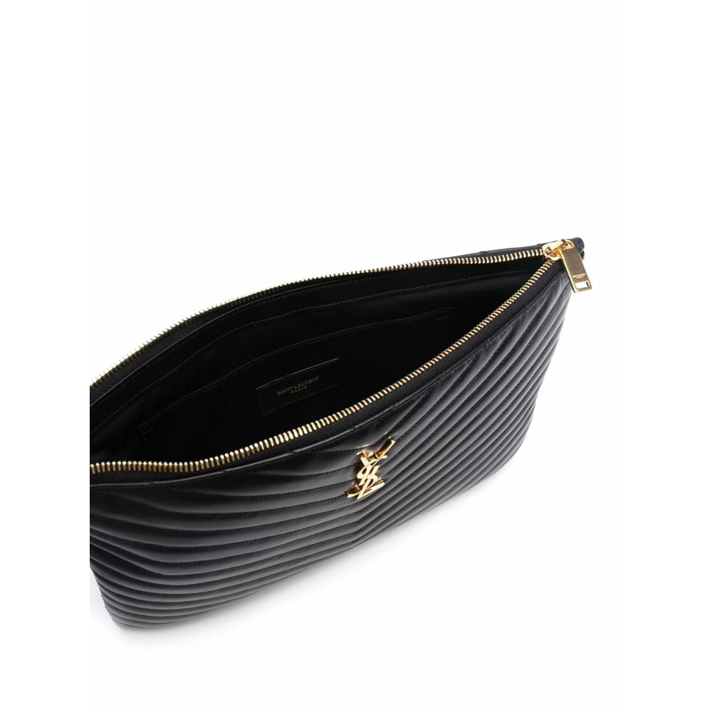 Saint Laurent Black Clutch Bags Women SAINT LAURENT