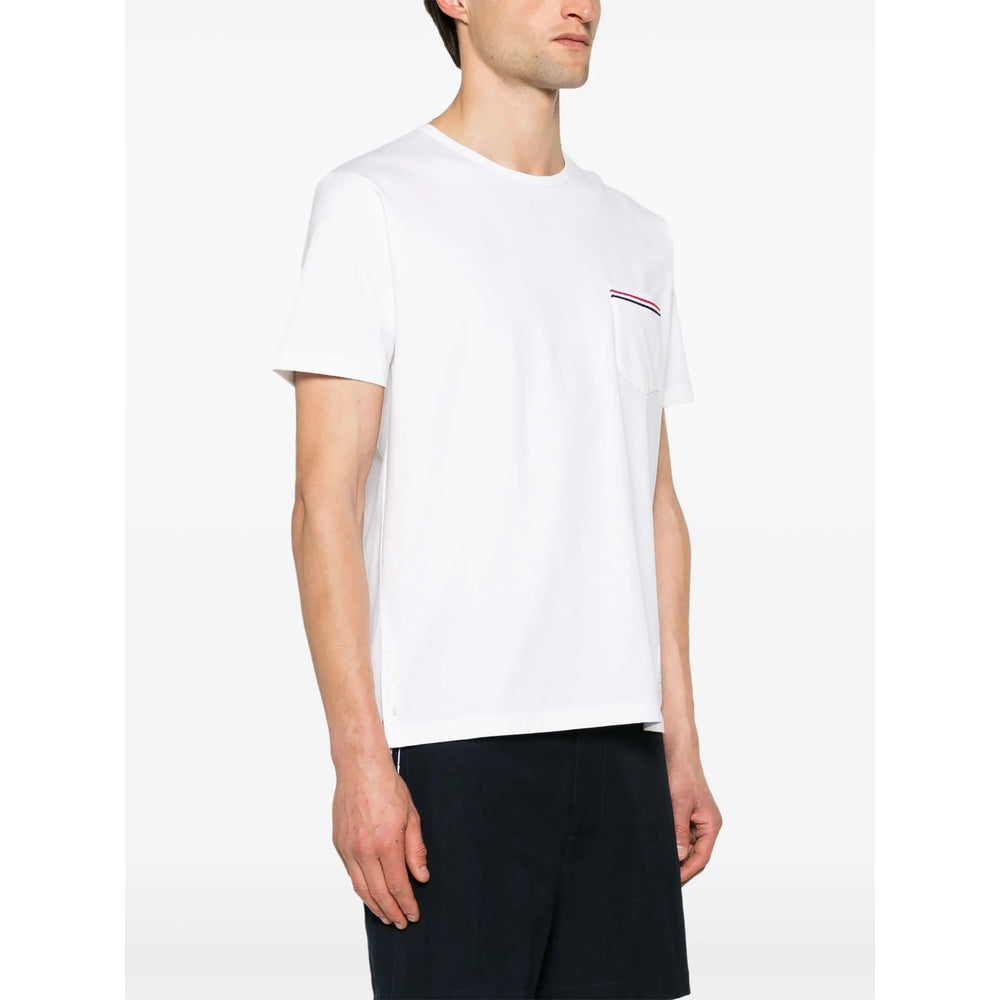Thom Browne White T-Shirts & Vests - T-Shirts Men THOM BROWNE