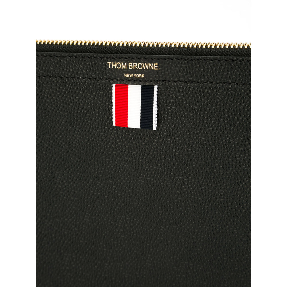 Thom Browne Black Clutch Bags Men THOM BROWNE