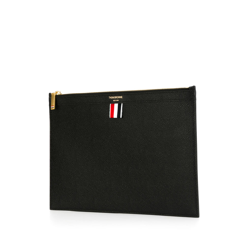 Thom Browne Black Clutch Bags Men THOM BROWNE