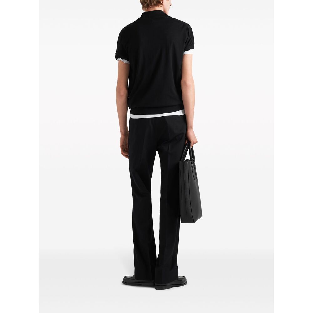 Prada Black Polo Shirts Men PRADA