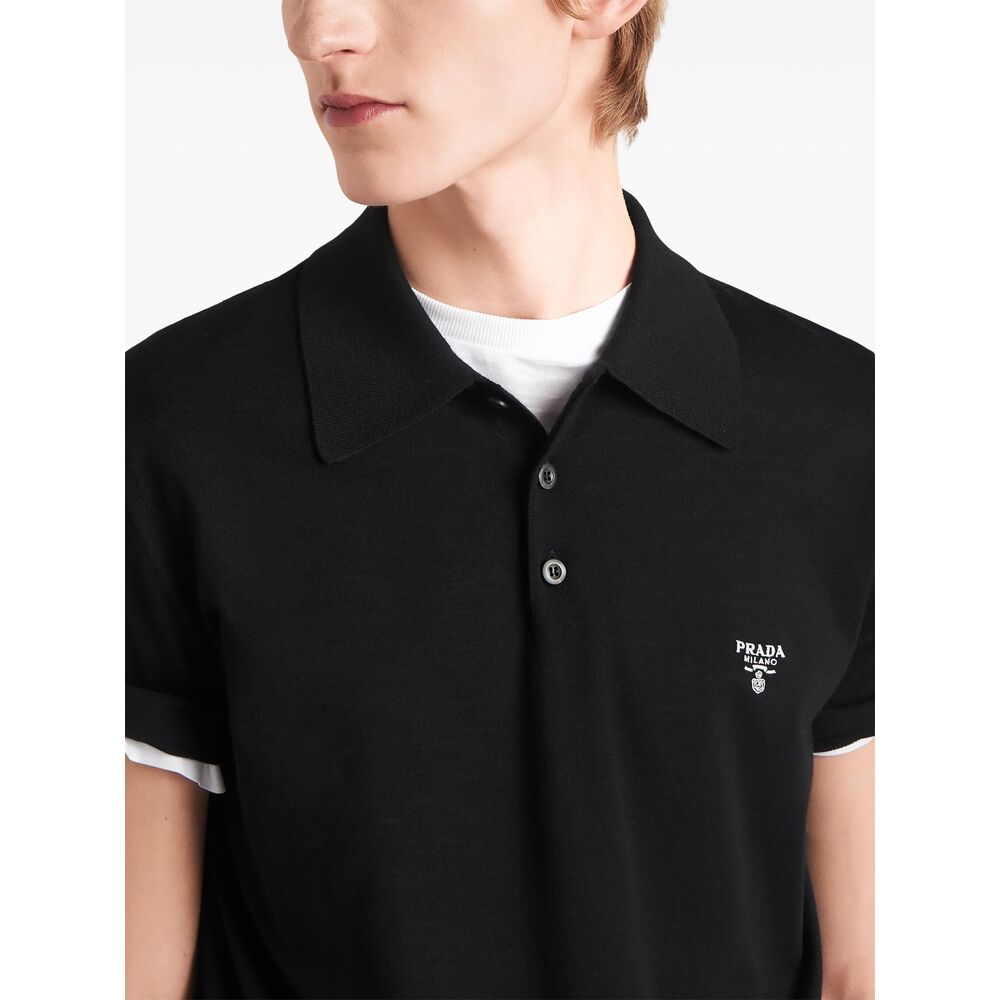Prada Black Polo Shirts Men PRADA