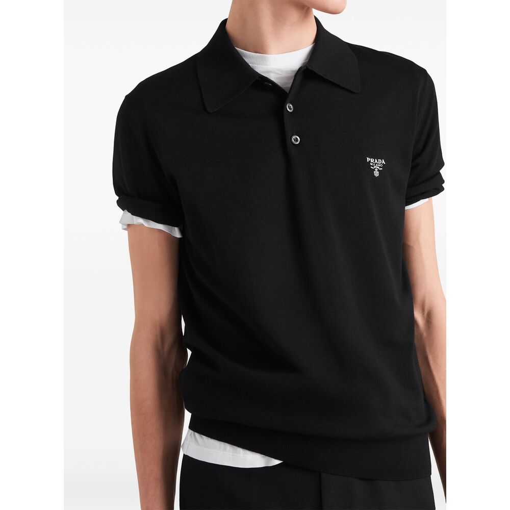 Prada Black Polo Shirts Men PRADA
