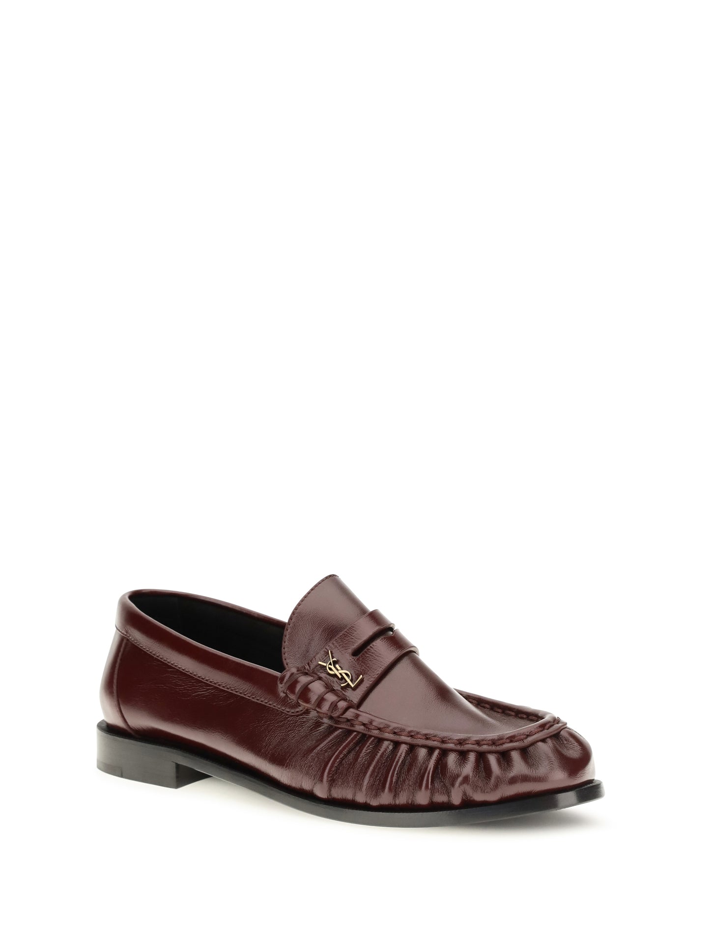 Saint Laurent Women Le Loafer Polished Leather Loafers SAINT LAURENT
