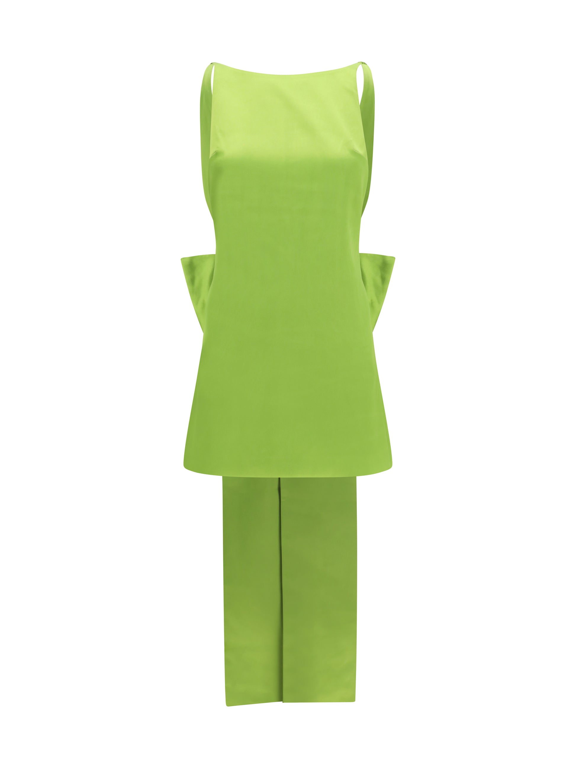 Self-Portrait Women Satin Dress With Back Bow SELF-PORTRAIT