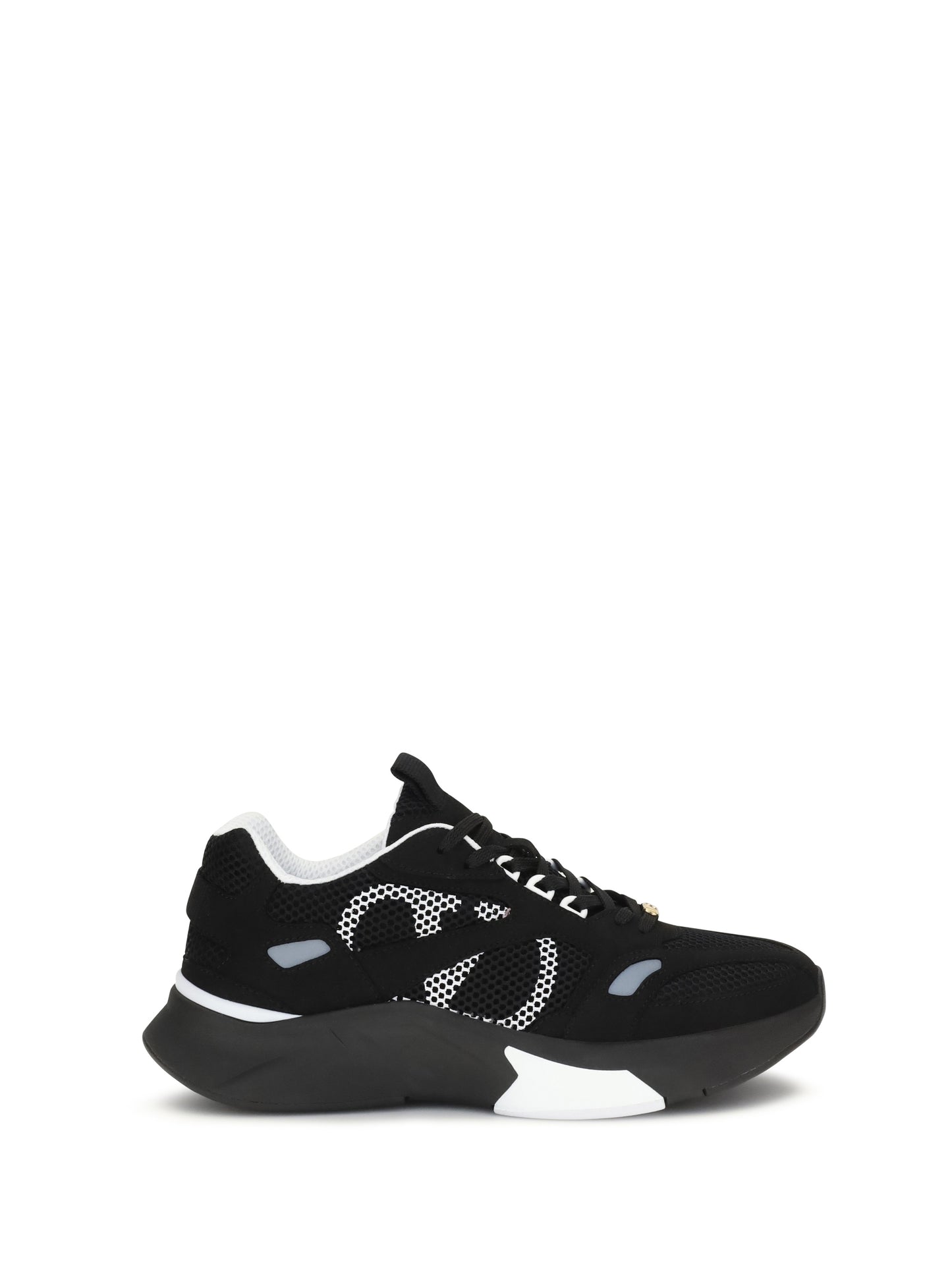 Valentino Garavani Men Demivee Mesh And Suede Sneakers VALENTINO GARAVANI
