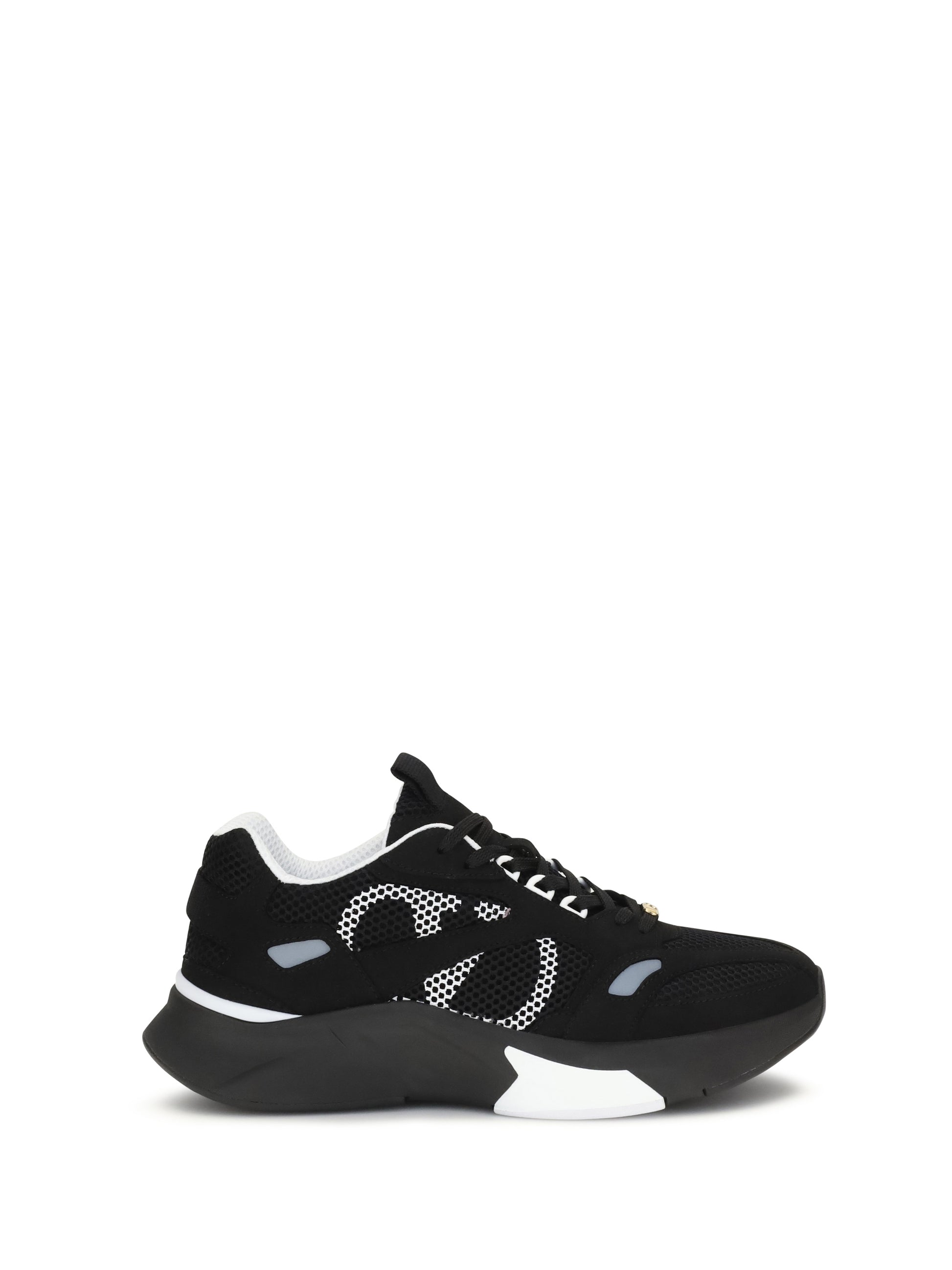 Valentino Garavani Men Demivee Mesh And Suede Sneakers VALENTINO GARAVANI