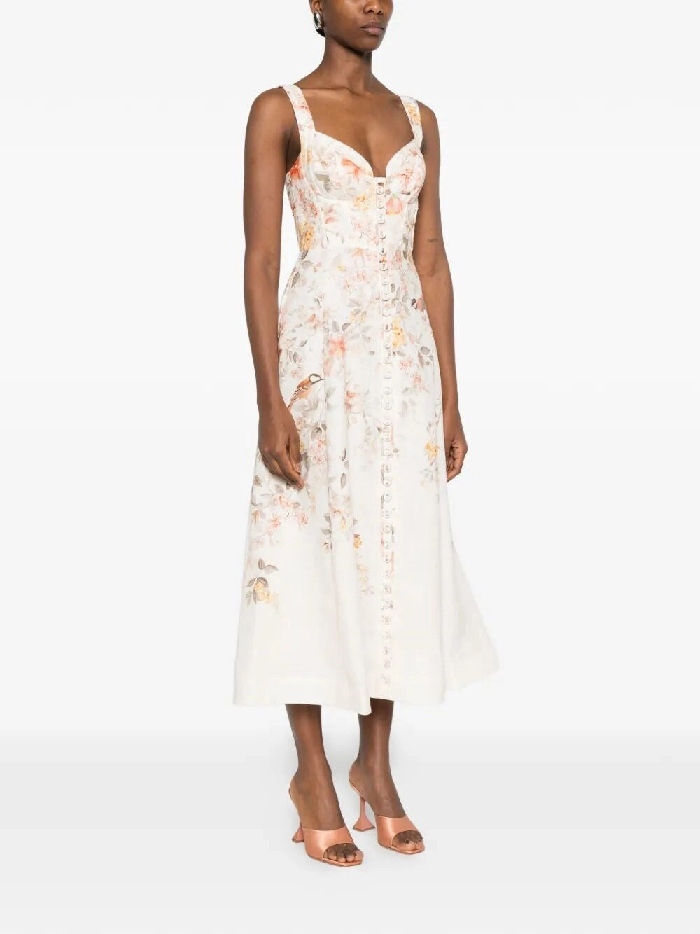 Zimmermann Women `Luna` Buttoned Picnic Dress ZIMMERMANN