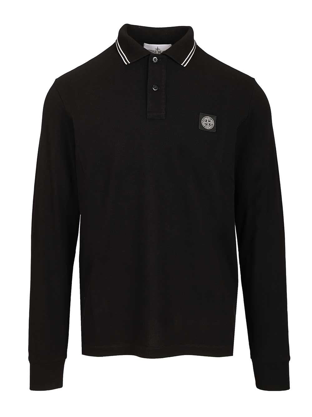 Stone Island Men Long-Sleeved Polo Shirt STONE ISLAND