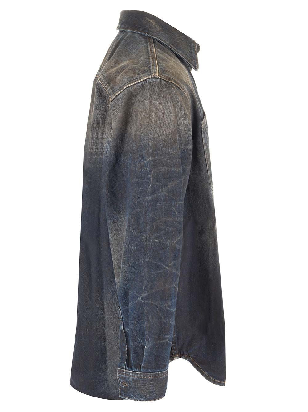 Acne Studios Men Relaxed Fit Denim Shirt ACNE STUDIOS