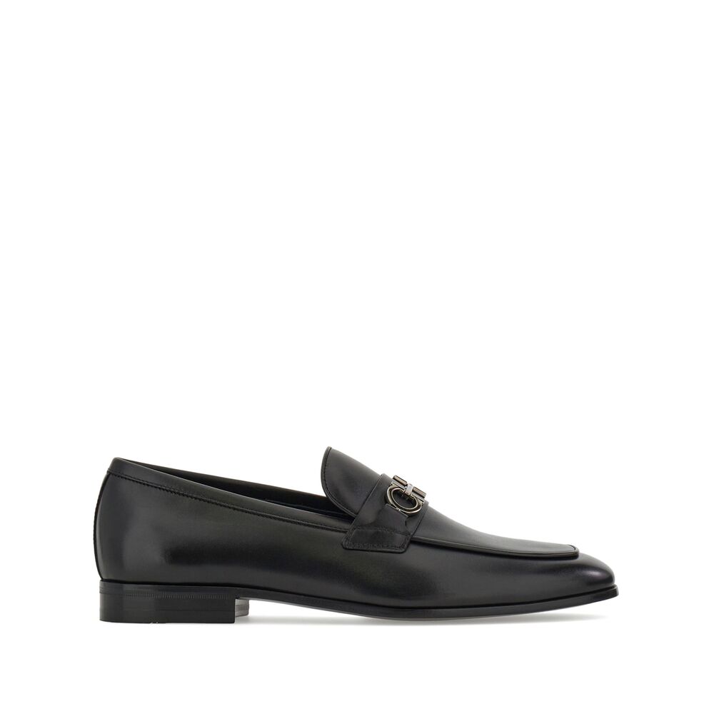 Ferragamo Black Loafers Men FERRAGAMO