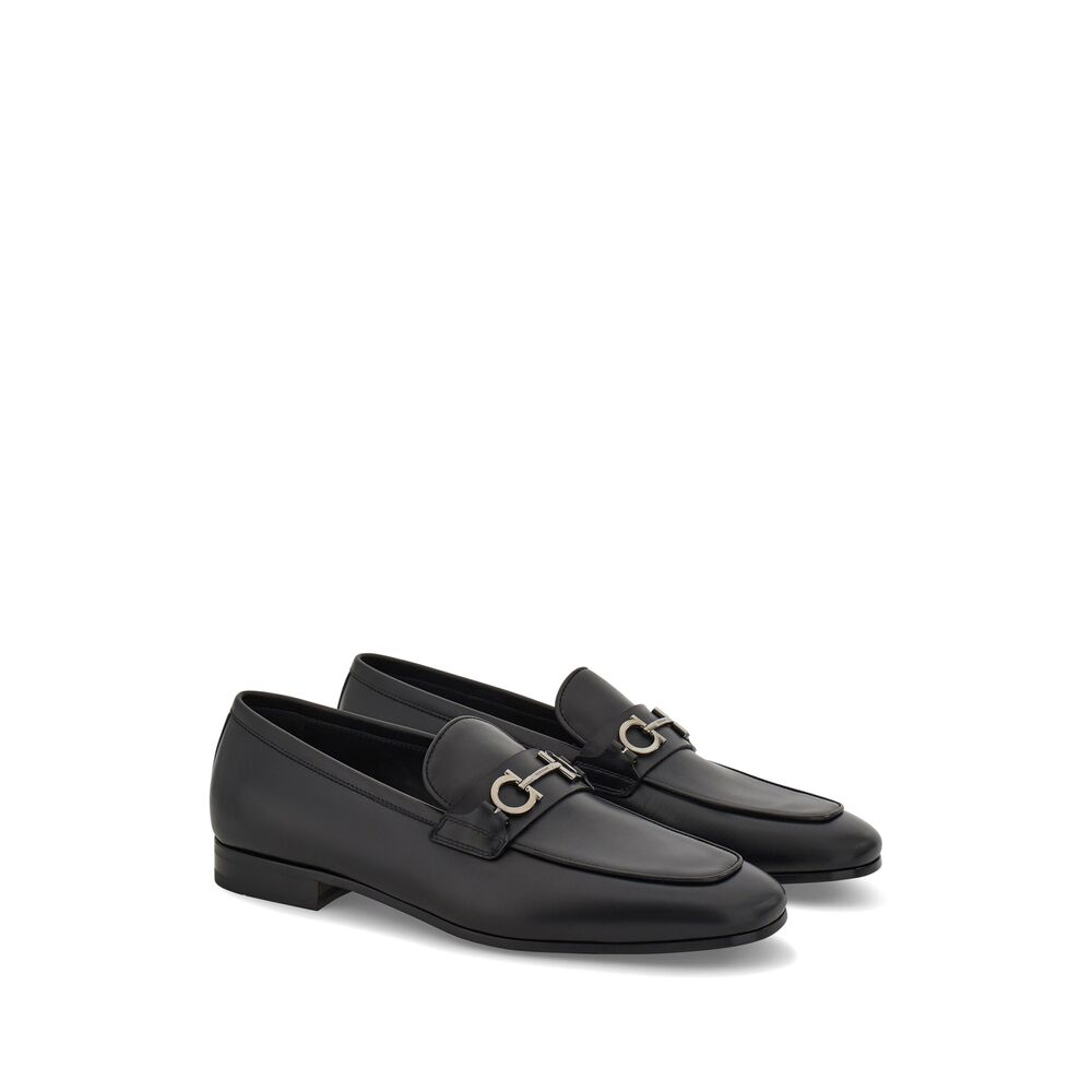 Ferragamo Black Loafers Men FERRAGAMO