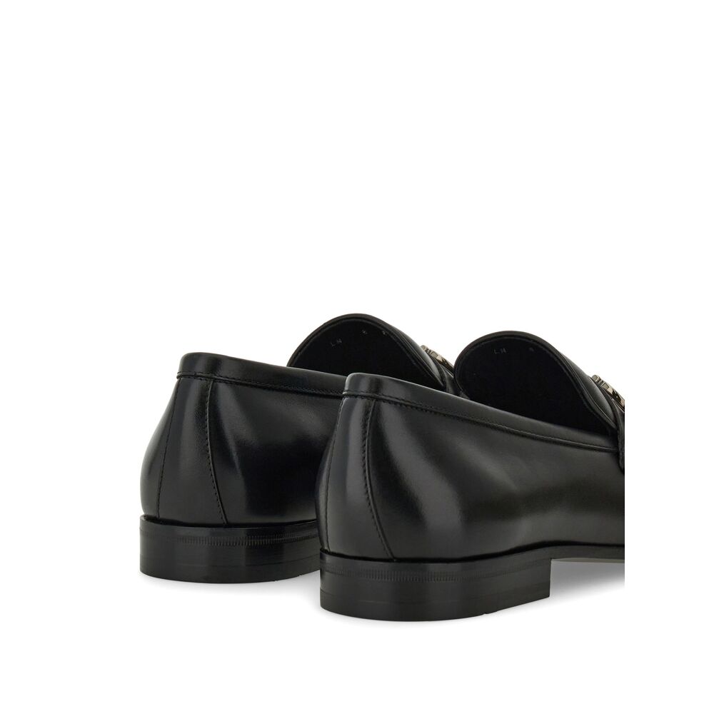Ferragamo Black Loafers Men FERRAGAMO