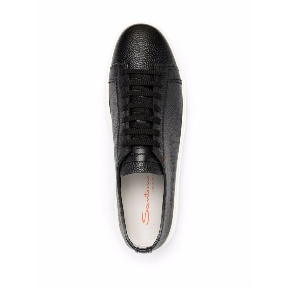 Santoni Black Trainers - Low-Tops Men SANTONI