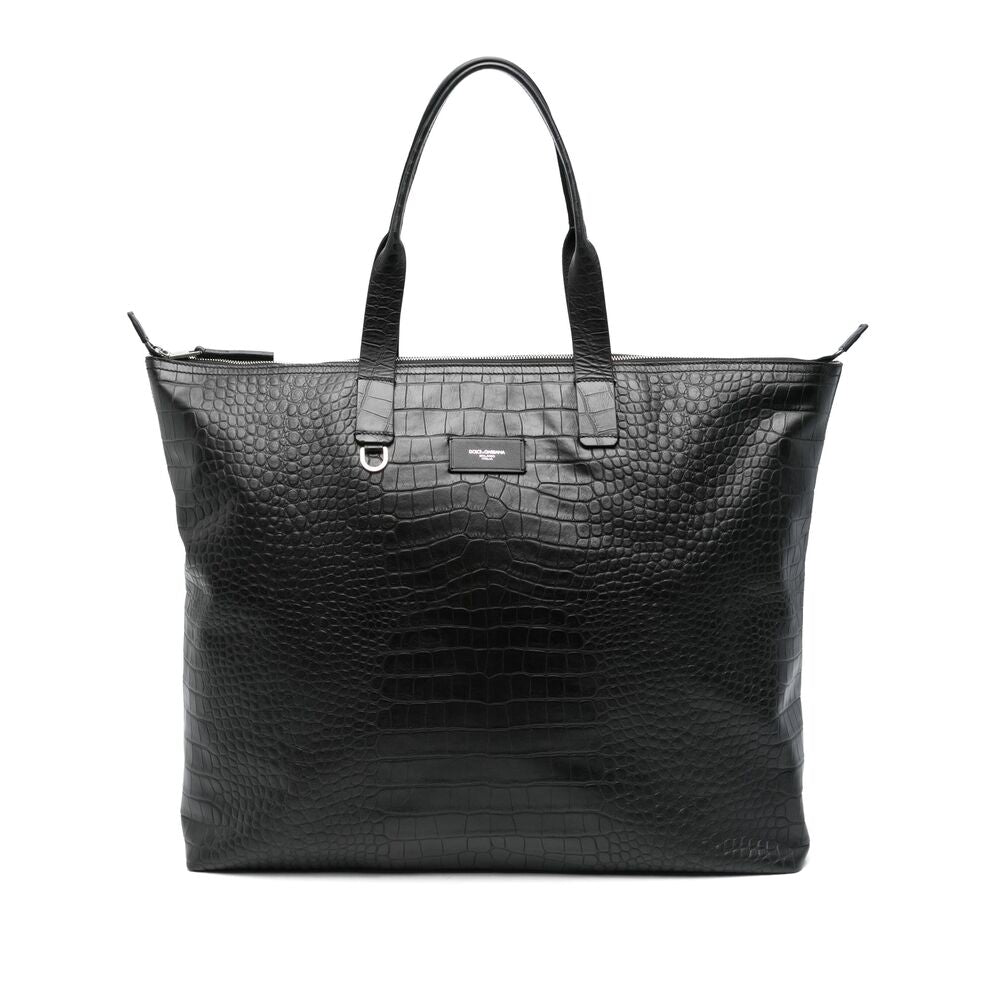 Dolce & Gabbana Black Tote Bags Men DOLCE & GABBANA
