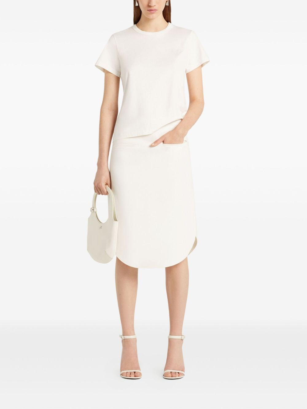 Courreges Women T-Shirt Embroidered Logo COURREGES
