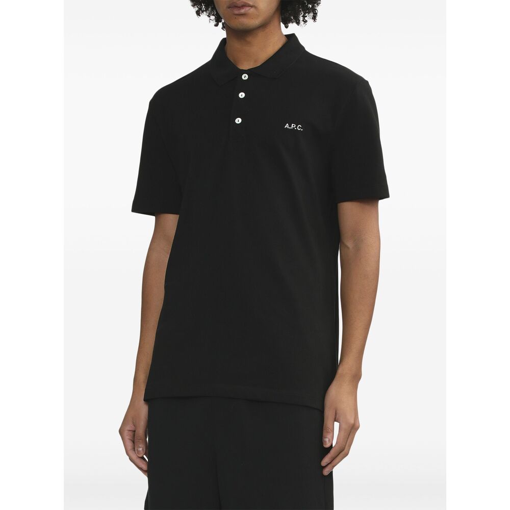 A.P.C. Black Polo Shirts Men A.P.C.