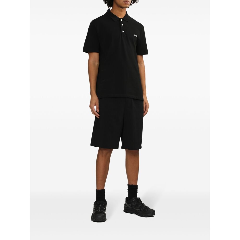 A.P.C. Black Polo Shirts Men A.P.C.