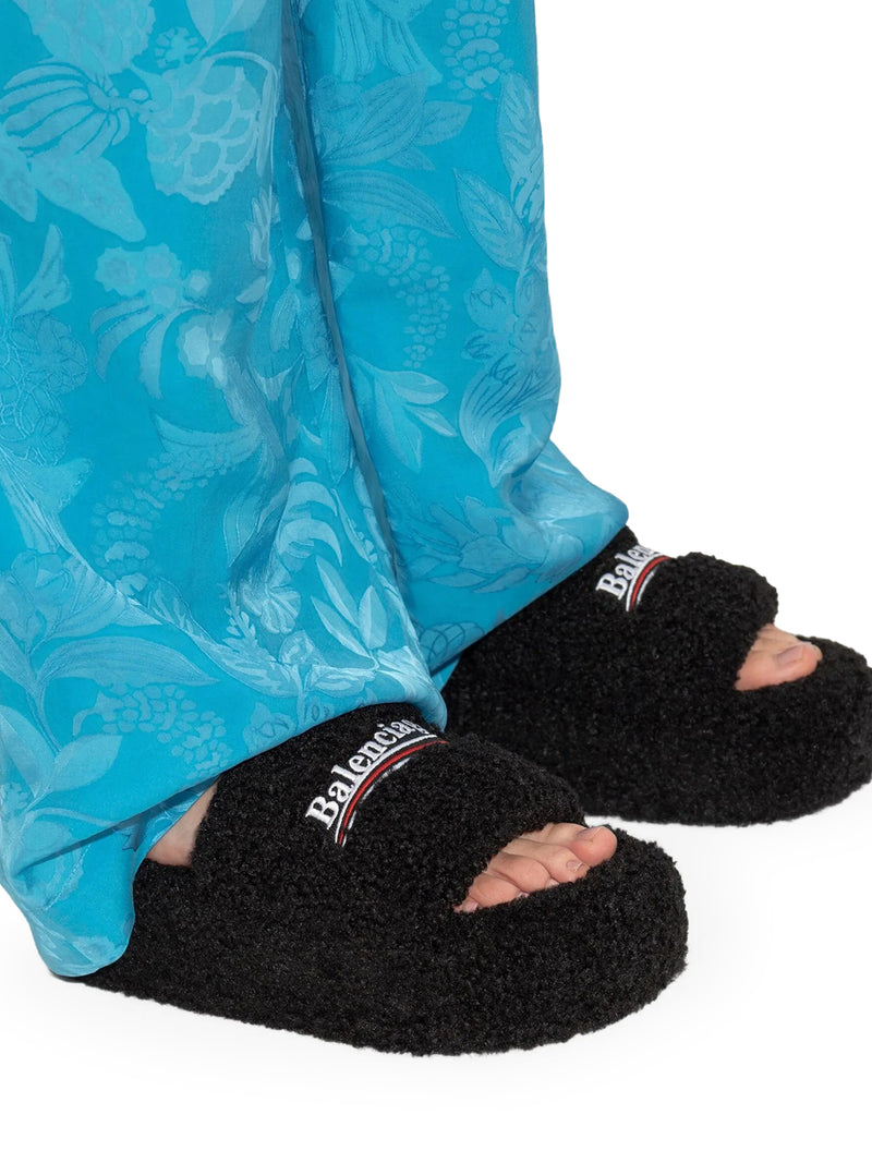 Balenciaga Women Slippers Platform In Shearling BALENCIAGA