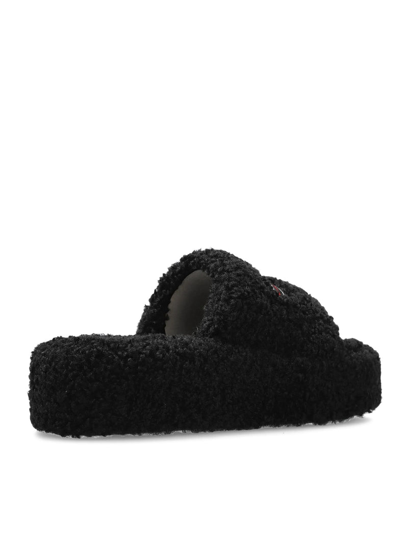 Balenciaga Women Slippers Platform In Shearling BALENCIAGA