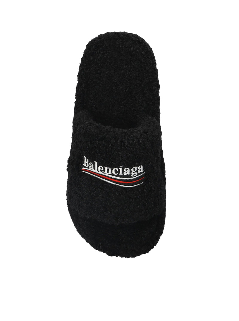 Balenciaga Women Balenciaga Women Slippers Platform In Shearling BALENCIAGA