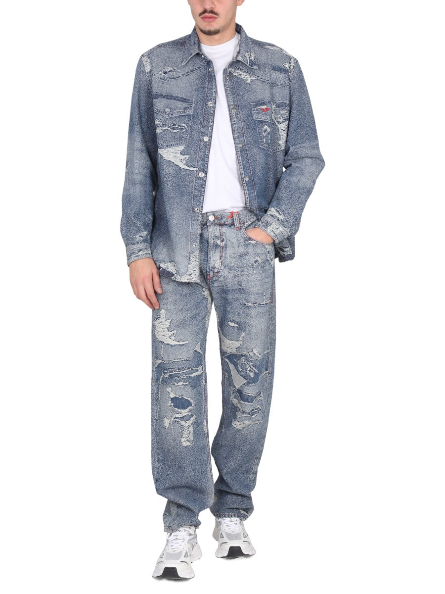 Diesel Men Jean Shirt DIESEL