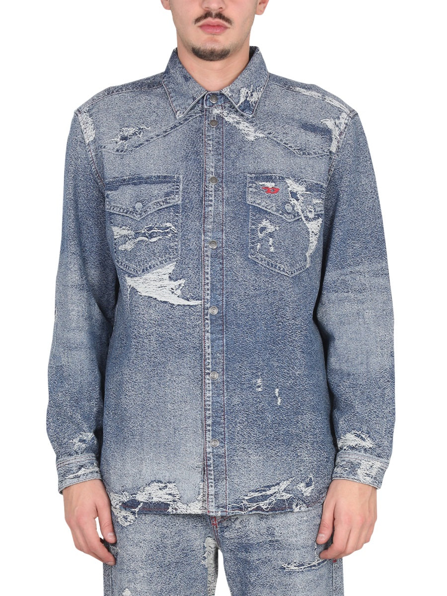 Diesel Men Jean Shirt DIESEL