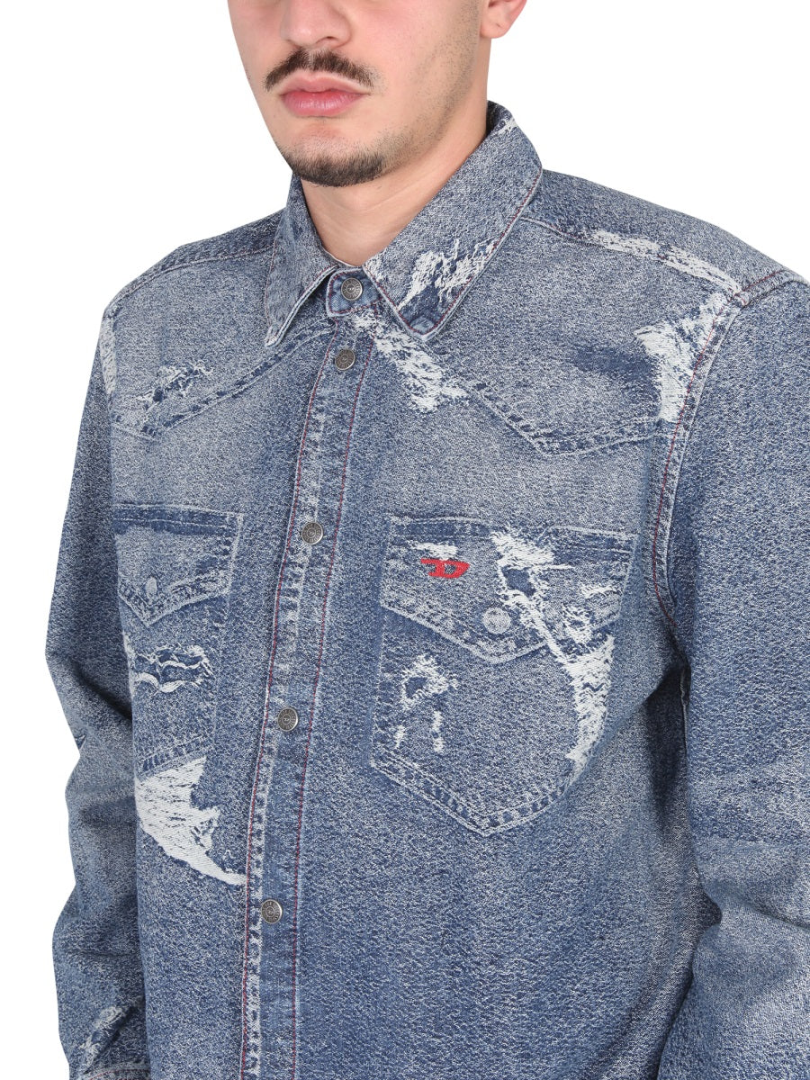 Diesel Men Jean Shirt DIESEL