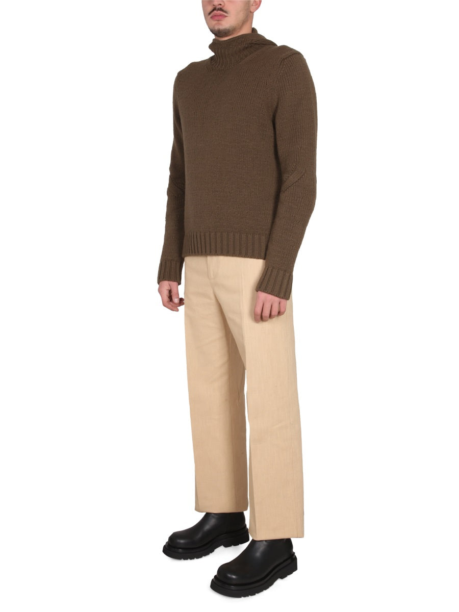 Bottega Veneta Men Textured Jersey With Hood BOTTEGA VENETA