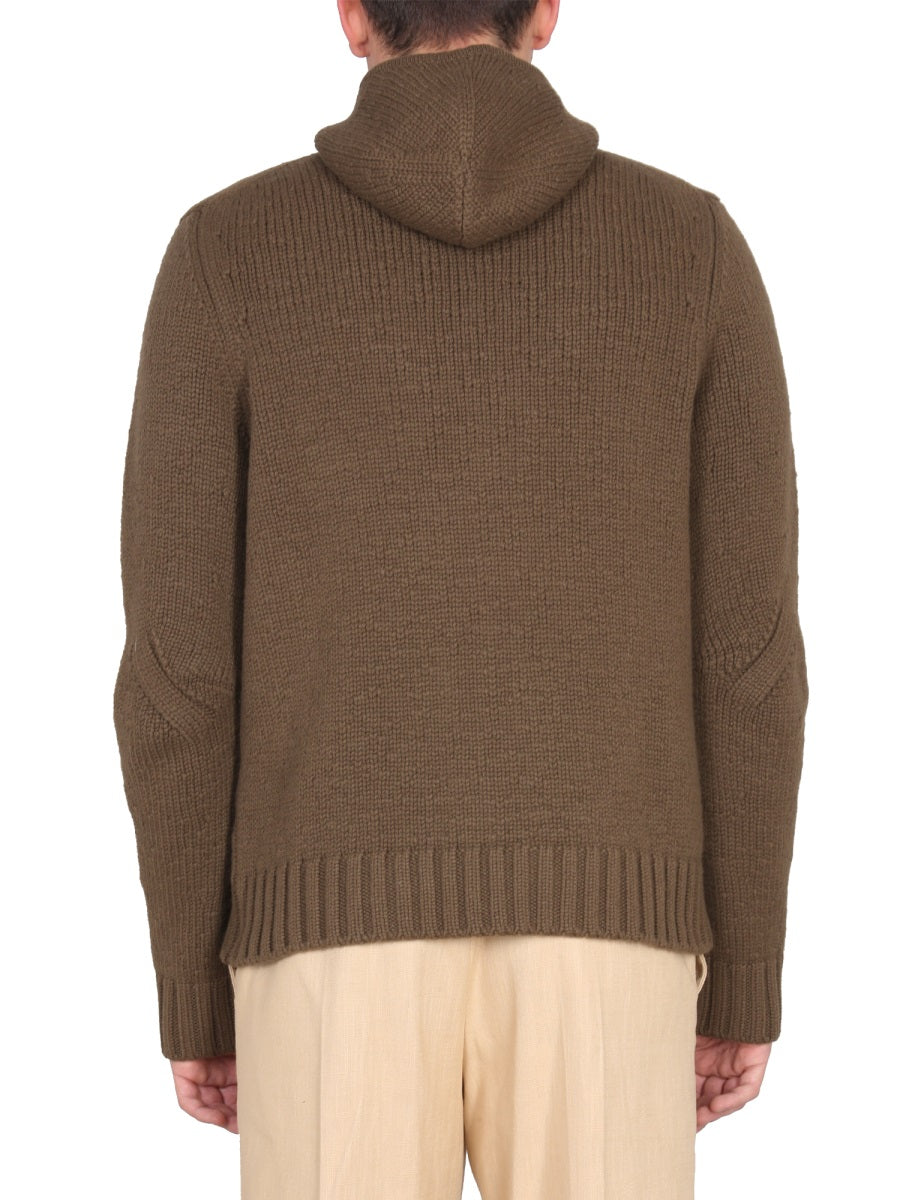 Bottega Veneta Men Textured Jersey With Hood BOTTEGA VENETA
