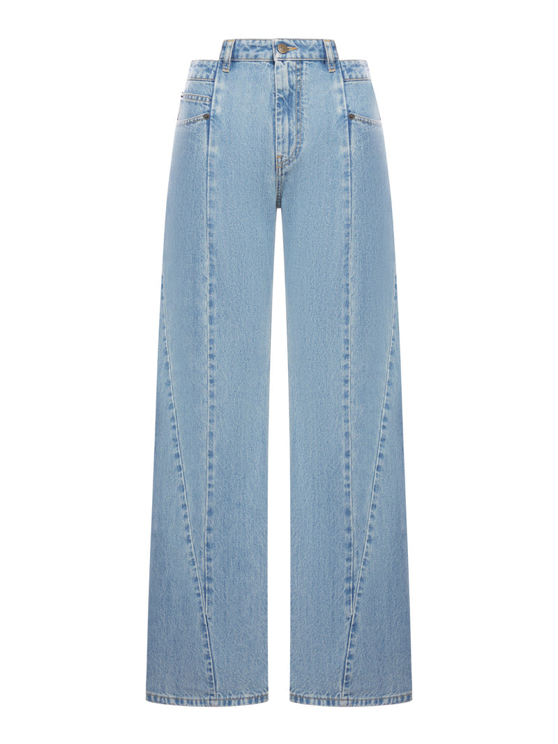 Maison Margiela Women Denim Jeans With Cut-Out Detail MAISON MARGIELA