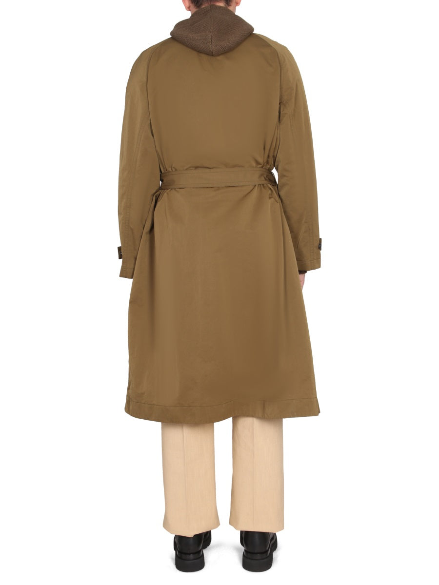 Bottega Veneta Men Nylon Folding Trench Coat BOTTEGA VENETA
