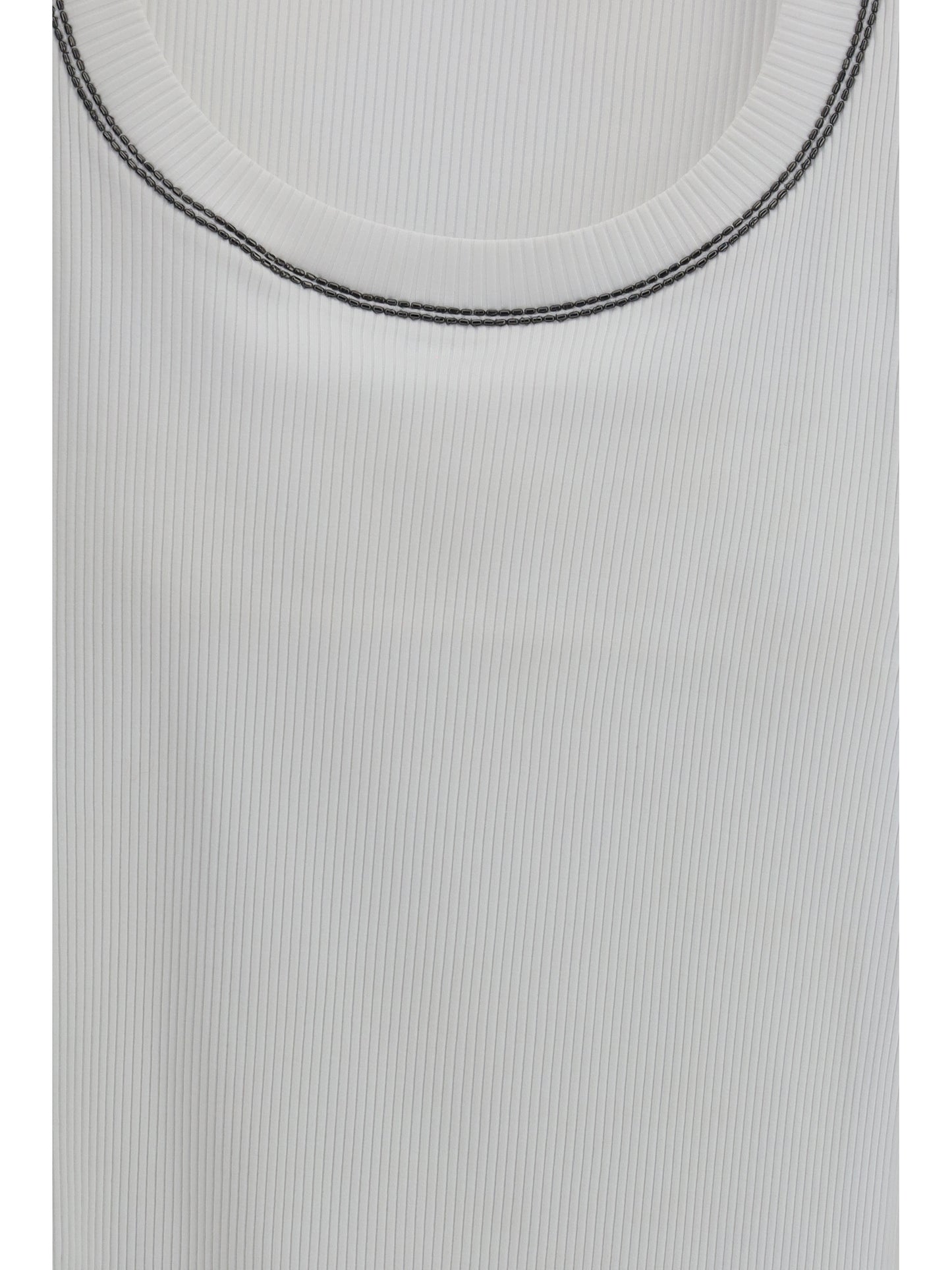 Brunello Cucinelli Women Top In Cotton With Crew Neckline BRUNELLO CUCINELLI