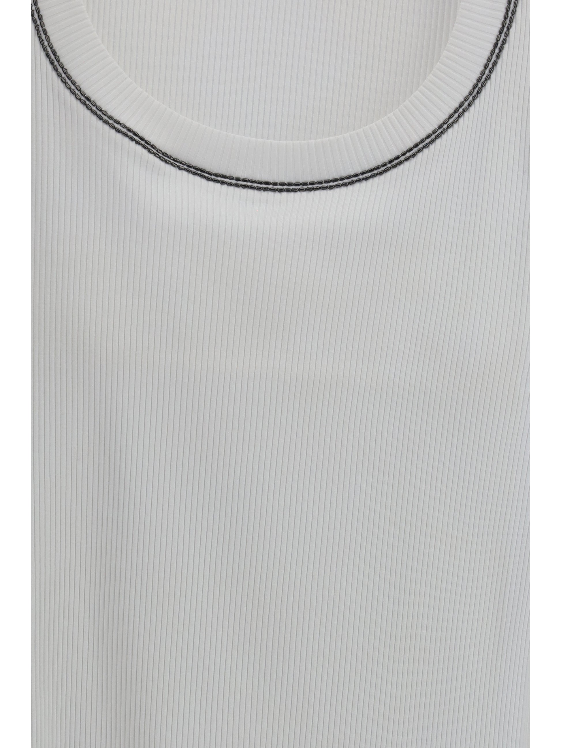 Brunello Cucinelli Women Top In Cotton With Crew Neckline BRUNELLO CUCINELLI