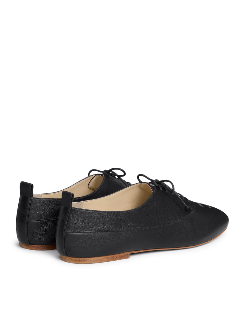 Celine Women Lise With Perforated Detail Triomphe Richelieu In Leather CELINE