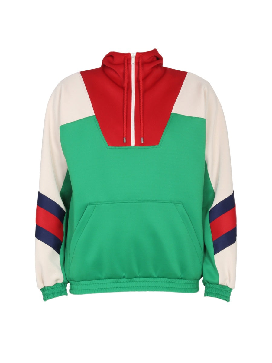 Gucci Men Lightweight Neoprene Zippered Jacket GUCCI