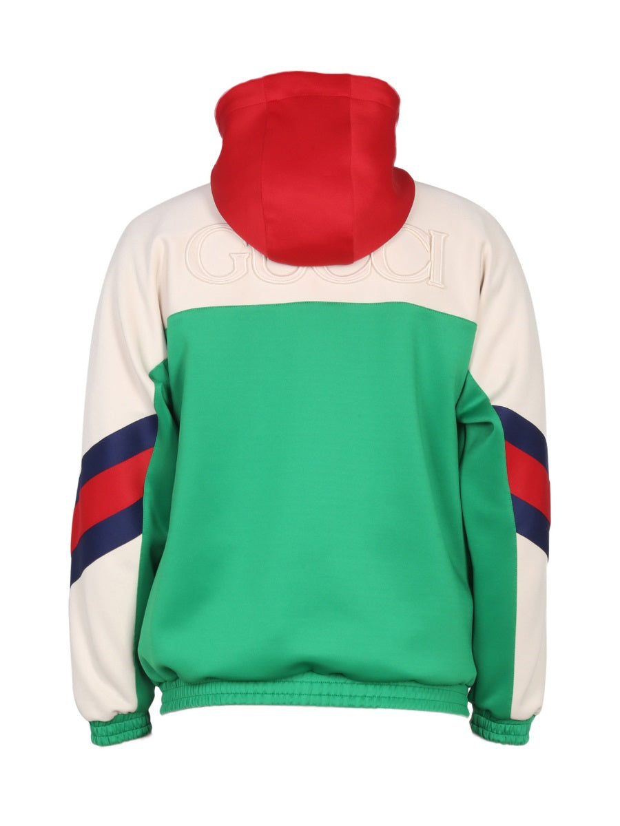 Gucci Men Lightweight Neoprene Zippered Jacket GUCCI
