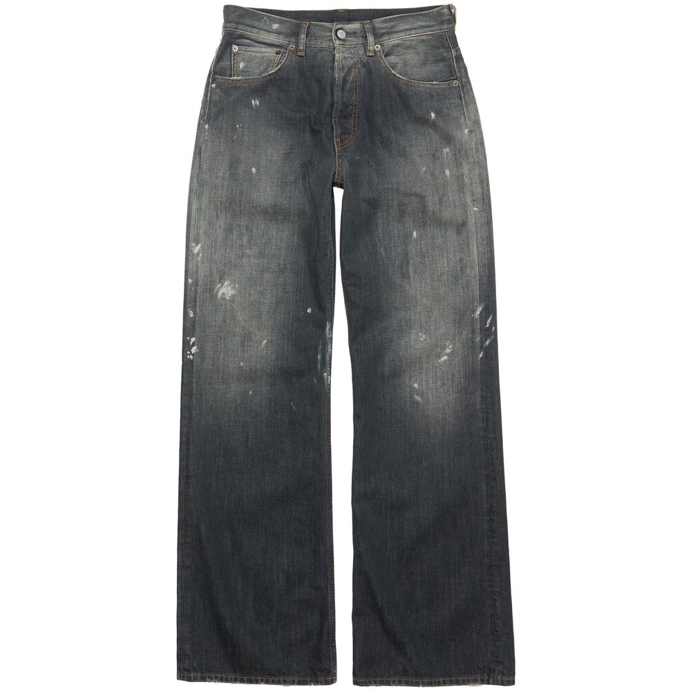 Acne Studios Black Denim - Loose-Fit Jeans Men