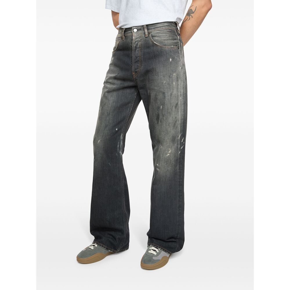 Acne Studios Black Denim - Loose-Fit Jeans Men