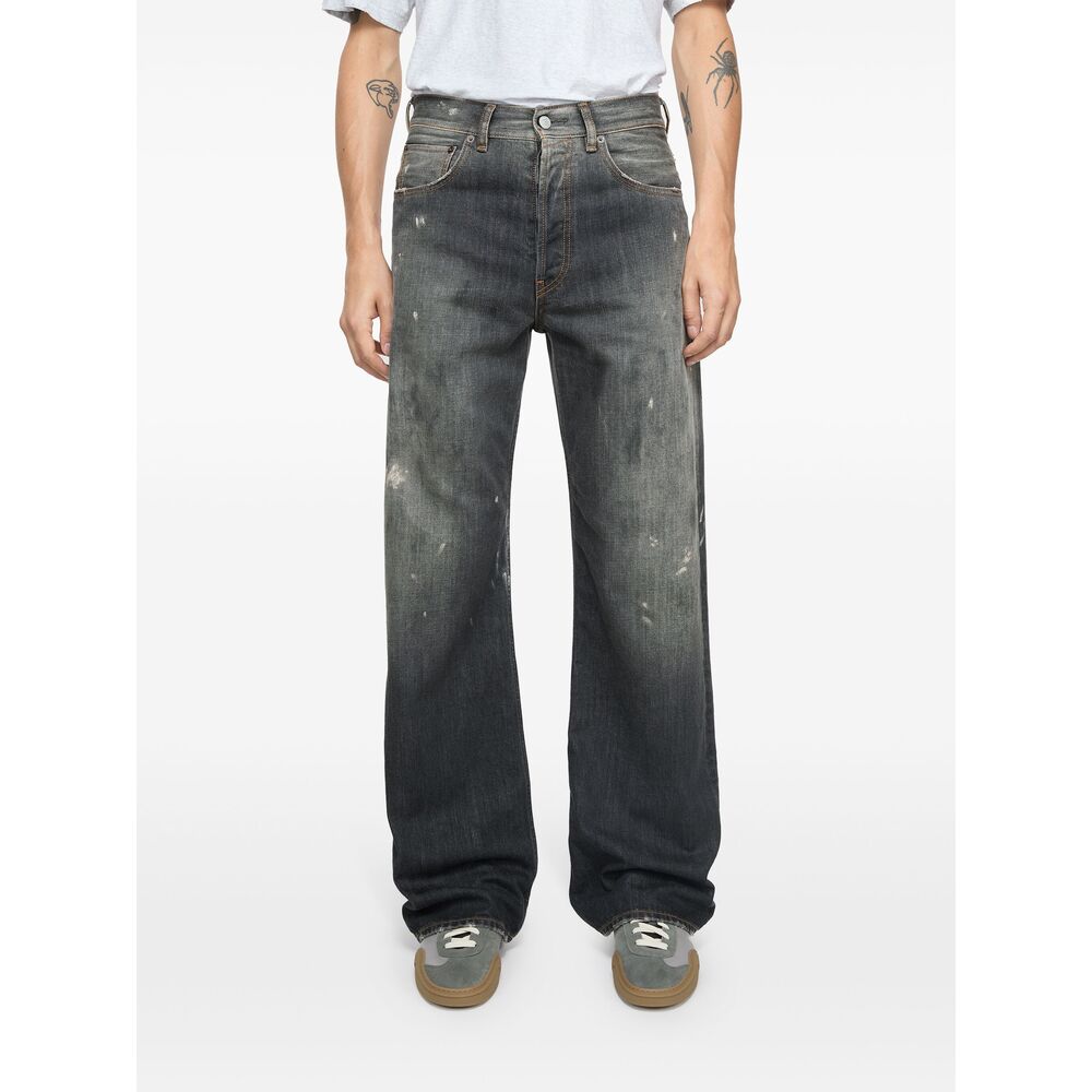 Acne Studios Black Denim - Loose-Fit Jeans Men