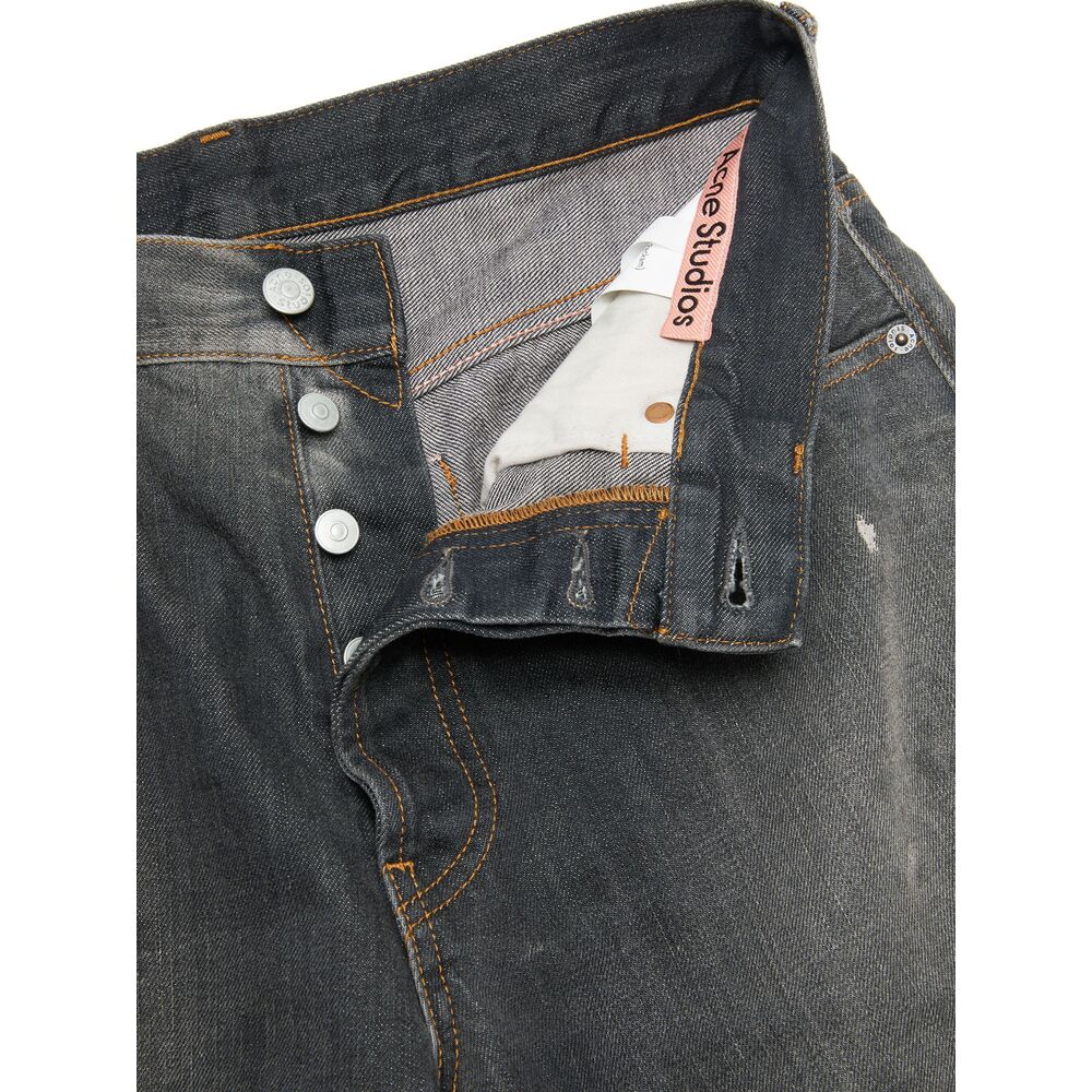 Acne Studios Black Denim - Loose-Fit Jeans Men