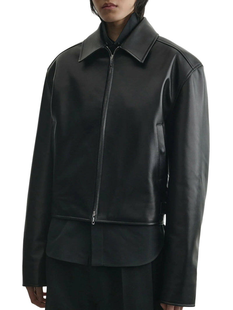 Phoebe Philo Women Short Leather Aviator Jacket PHOEBE PHILO