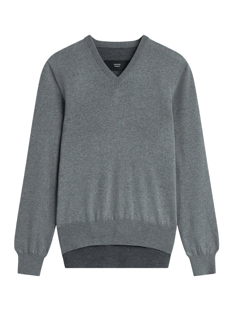 Phoebe Philo Women V-Neck Back Wool Sweater PHOEBE PHILO