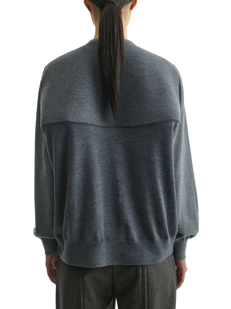 Phoebe Philo Women V-Neck Back Wool Sweater PHOEBE PHILO