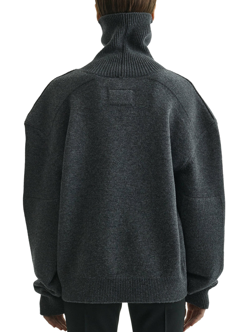 Phoebe Philo Women Wool And Cashmere Patched Shoulder Sweater PHOEBE PHILO