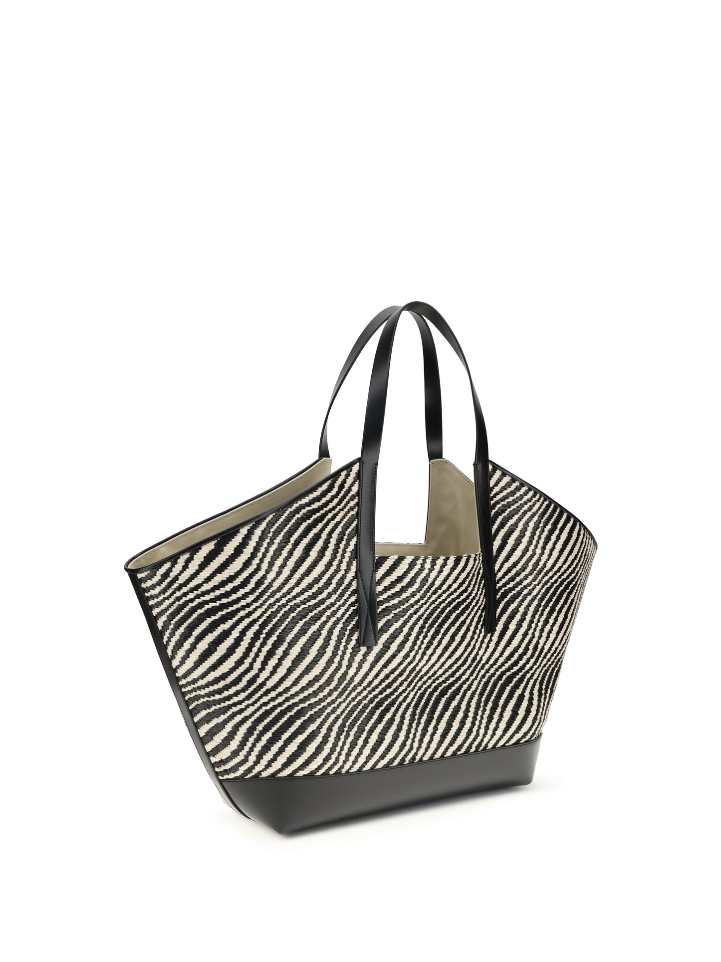 Marni Women Raffia Effect Fabric Tote Bag MARNI